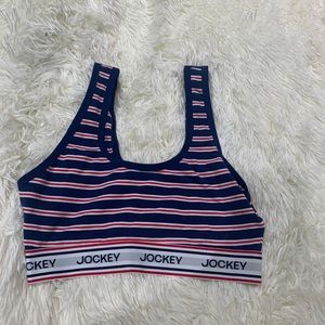 Red , white , and blue Jockey bra